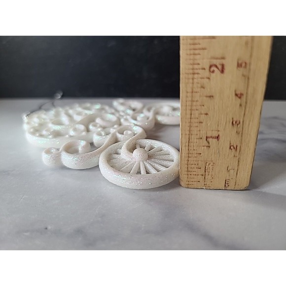 White Christmas Carriage Ornament - Picture 8 of 10